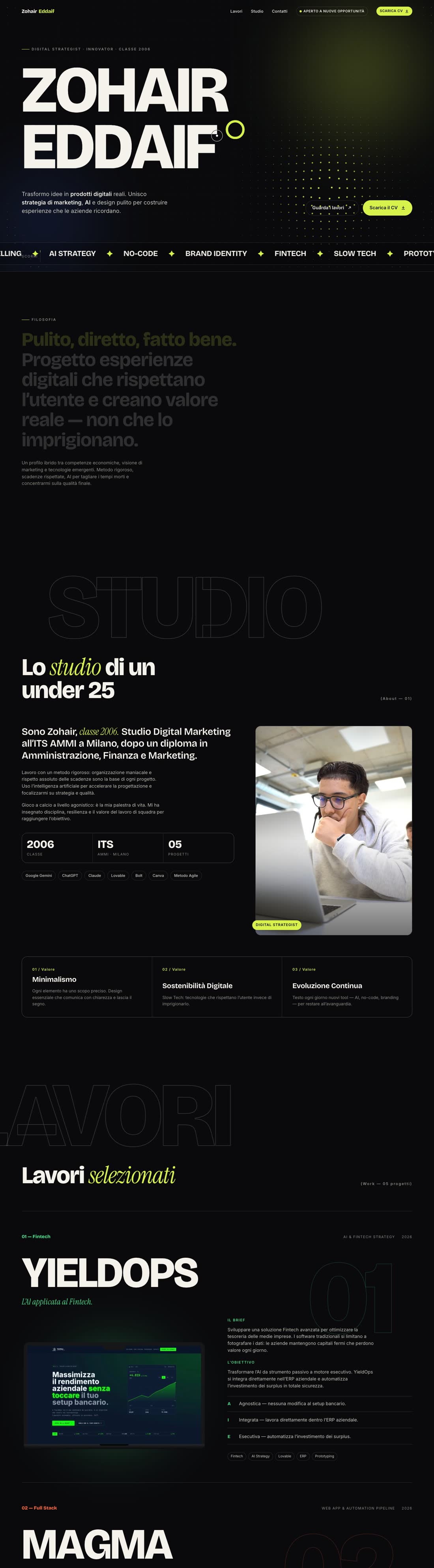 Il portfolio di Zohair Eddaif